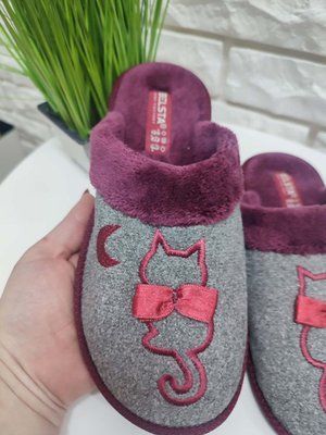 Тапочки белста коти бордо 39 39/кітбордо фото